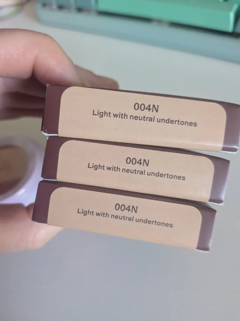 SUBTL Beauty Stackable Cream Concealer in 0004N Light/Neutral (3 Pack) NIB